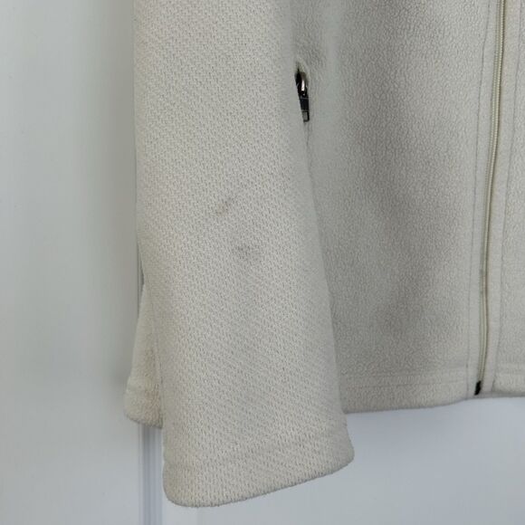 Patagonia Simple Synchilla Fleece Full Zip Jacket Womens Size Large Ivory READ - Picture 10 of 10